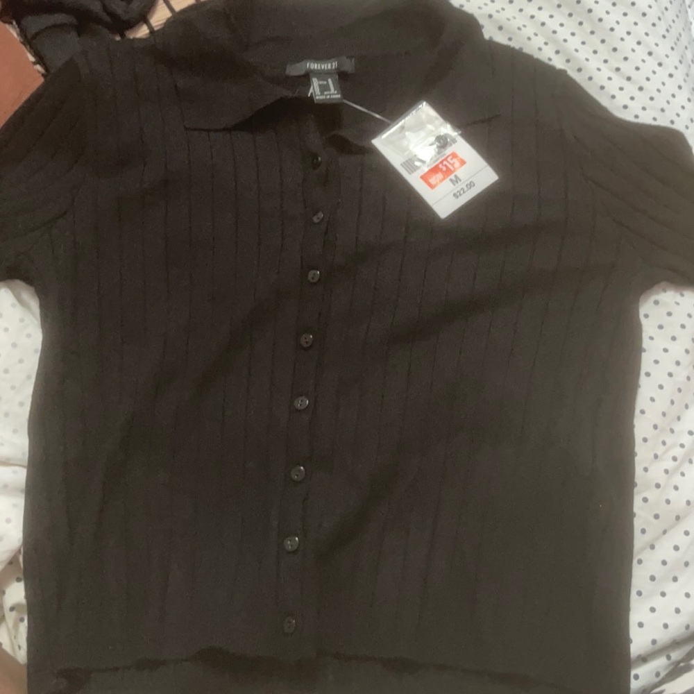Black king sleeve button up